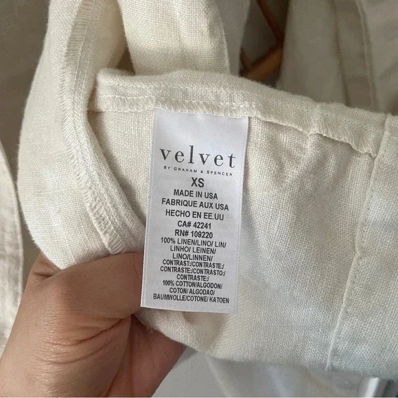 Velvet by Graham & Spencer Linen Blazer Sz XS - Picture 8 of 10